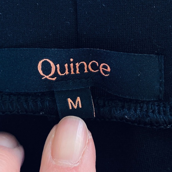 Quince Ultra-Stretch Ponte Wide Leg Pants Trousers Navy Office Work (Size M) - Picture 8 of 11